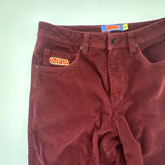 Empyre Corduroy Pant Red Mens 30x28 Casual Skate Streetwear Y2K - Picture 2 of 13